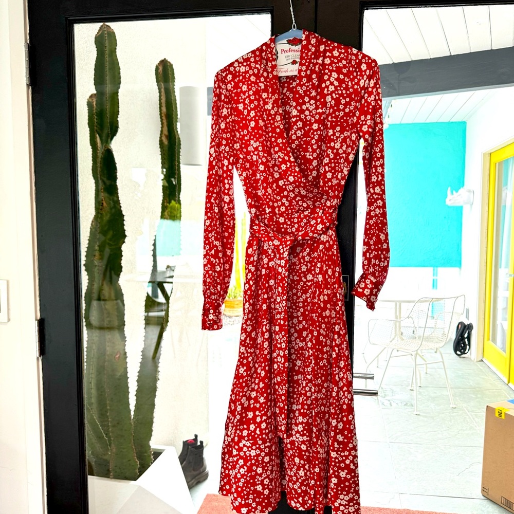 Reflection Goya Studio red dress size zero XS/M - Picture 7 of 8